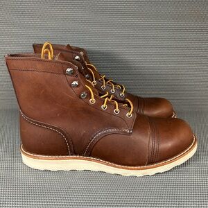 Red Wing #8088 Iron Ranger Traction Tred Brown Leather Men Size 11 D Made in USA